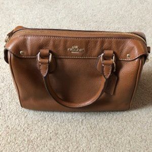 Tan/Cognac Mini Sachel/Crossbody purse from Coach